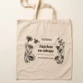 Torba bawełniana - Zapylam na zakupy - tło ecru