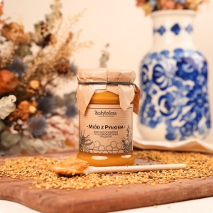 Miód z Pyłkiem Mielonym 370g