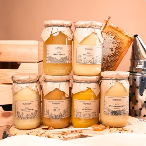 Zestaw Różnych Miodów - 6 dużych słoików