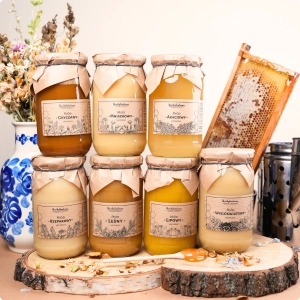 Zestaw Różnych Miodów - 7 dużych słoików