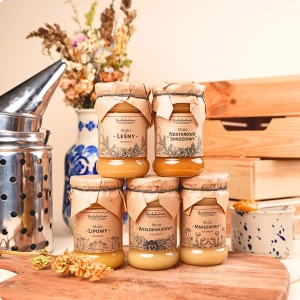 Zestaw Różnych Miodów- 5 x 370g