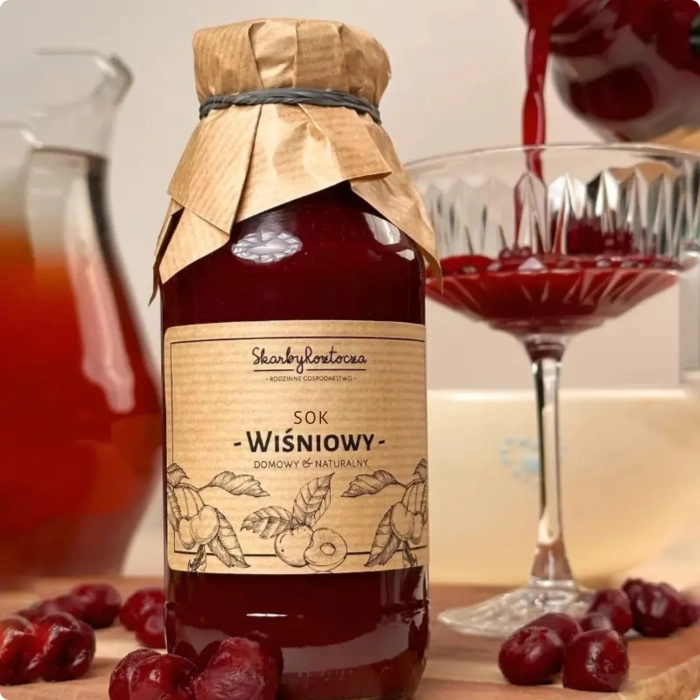 100 percent cherry juice skarby roztocza