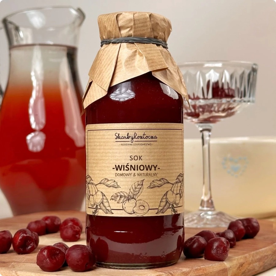 100 percent cherry juice skarby roztocza