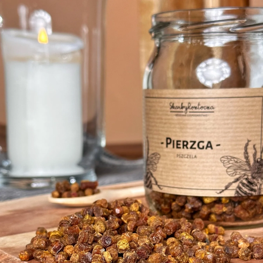 pierzga-pszczela-stosowanie-skarby-roztocza-produktowy-kwadrat-bliski-kadr.webp