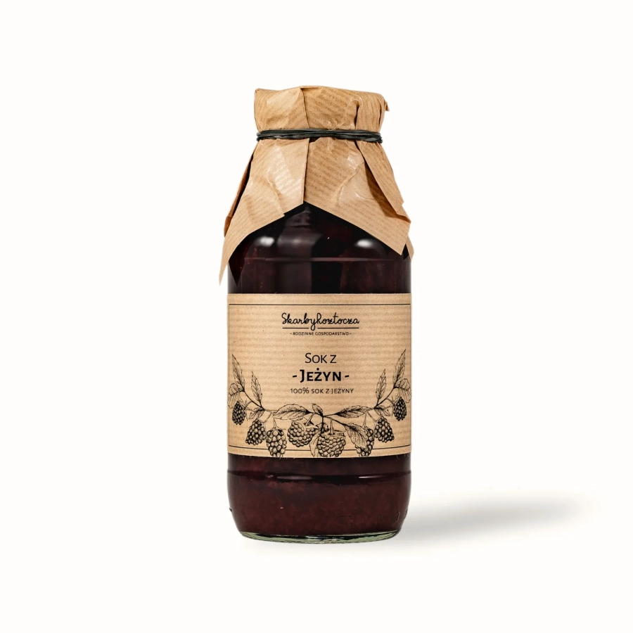 Brombeersaft Schätze von Roztocze weißer Hintergrund