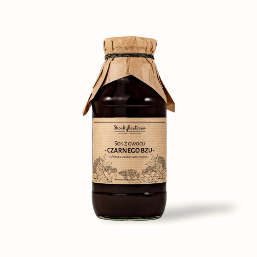 elderberry fruit juice skarby roztocza white background