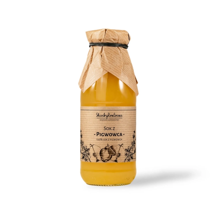 japanese quince juice treasures of roztocze white background