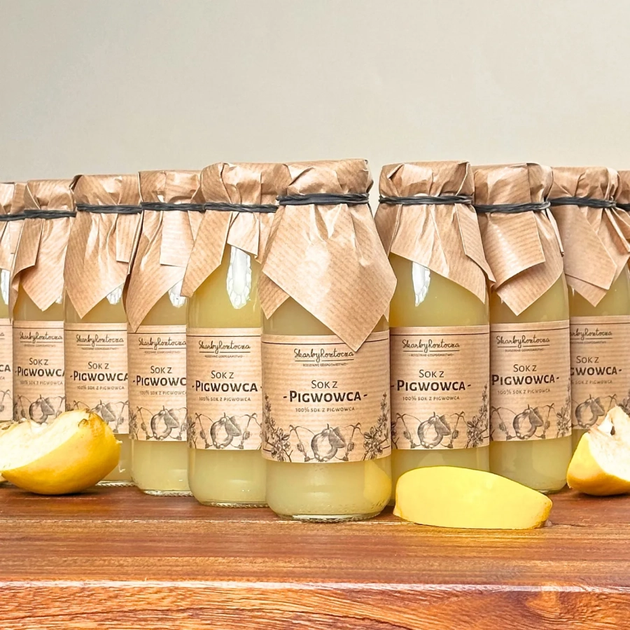 Set Japanischer Quittensaft Schätze von Roztocze Produktfoto quadratisch