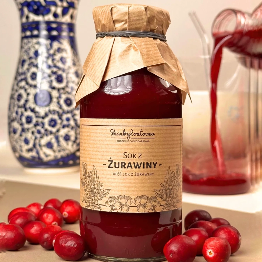 cranberry juice treasures of roztocze fruit cranberry front product square