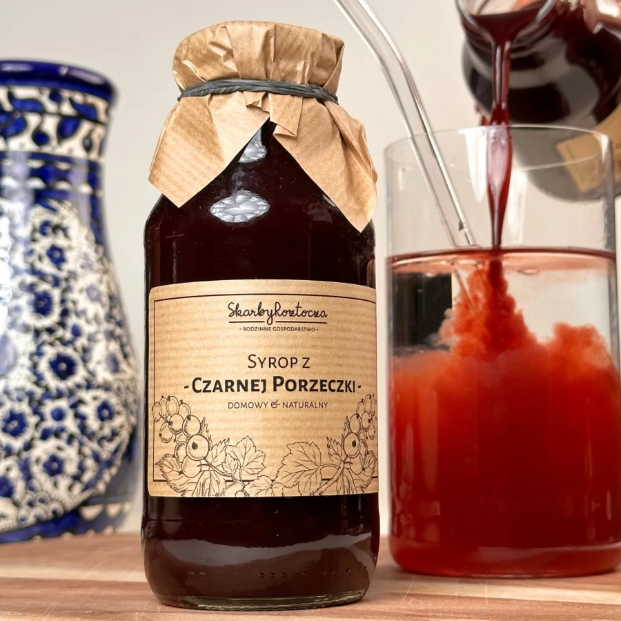 Schätze von Roztocze Schwarzer Johannisbeersirup quadratisch