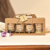 traditional gift set cardboard box window 4 honeys spoon skarby roztocza product square wishes gift jute twine natural tie