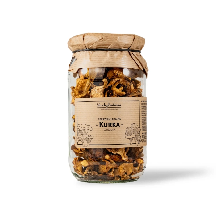 chanterelle golden chanterelle dried treasures of roztocze white background
