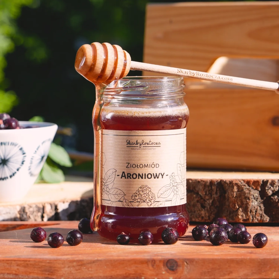 Schätze von Roztocze Aronia-Kräuterhonig