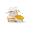 beeswax tea light approx 33g white background