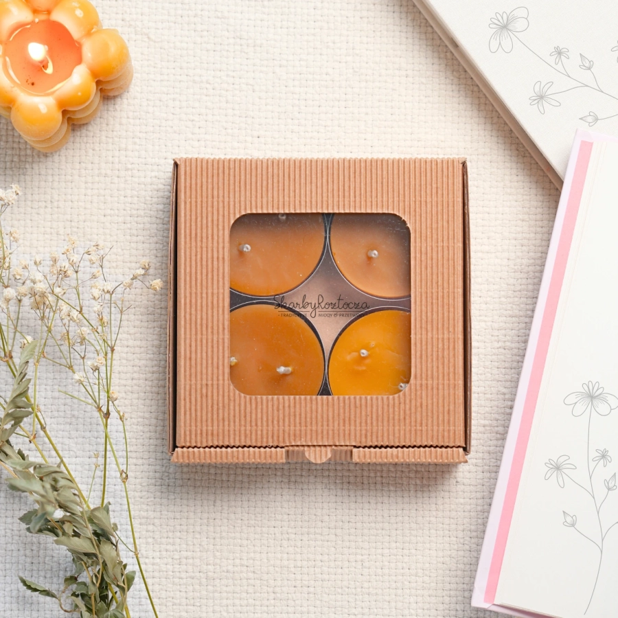 beeswax tealight set 4x 33g