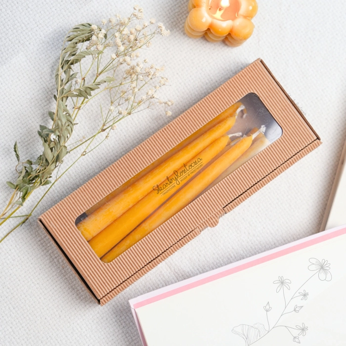 long beeswax candles 33g