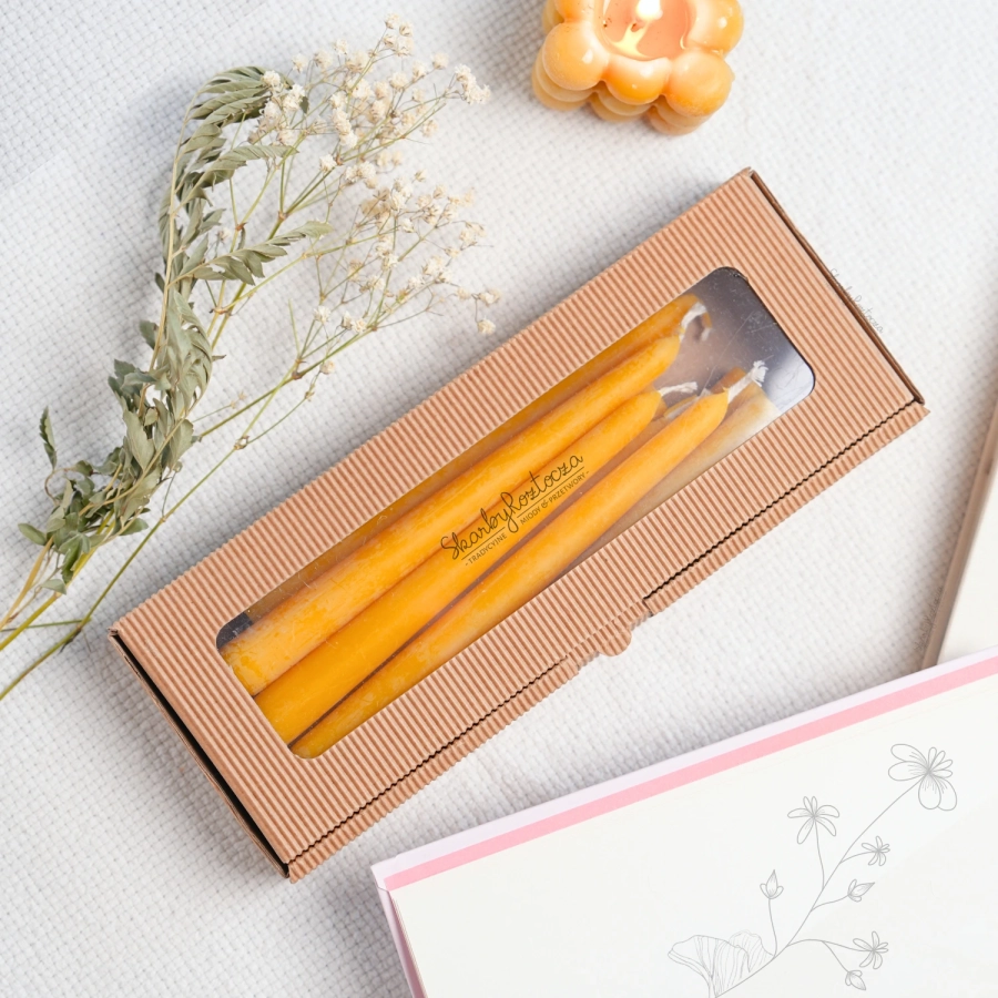 long beeswax candles 33g