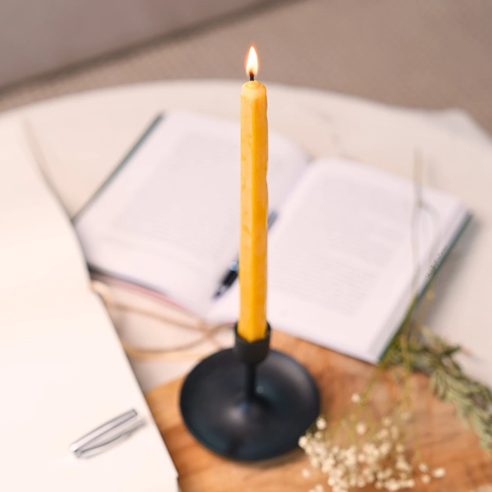beeswax candle 5x 25cm