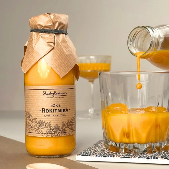 sea buckthorn juice treasures of roztocze product front square