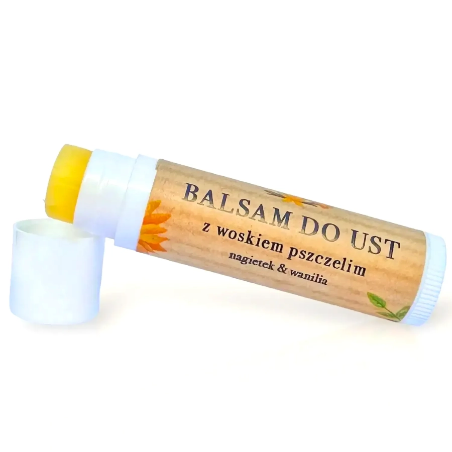 beeswax lip balm calendula vanilla