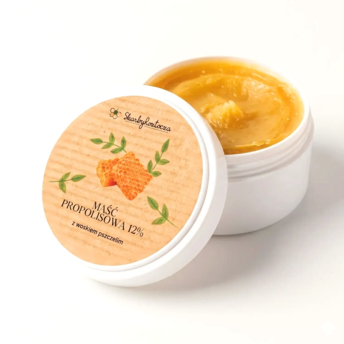 propolis ointment with beeswax natural texture